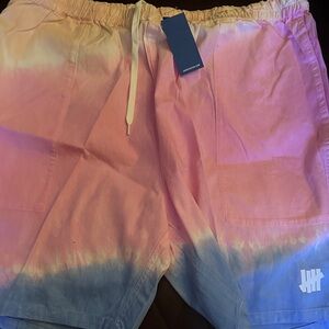 Undefeated Pink and Blue Gradient Men Shorts